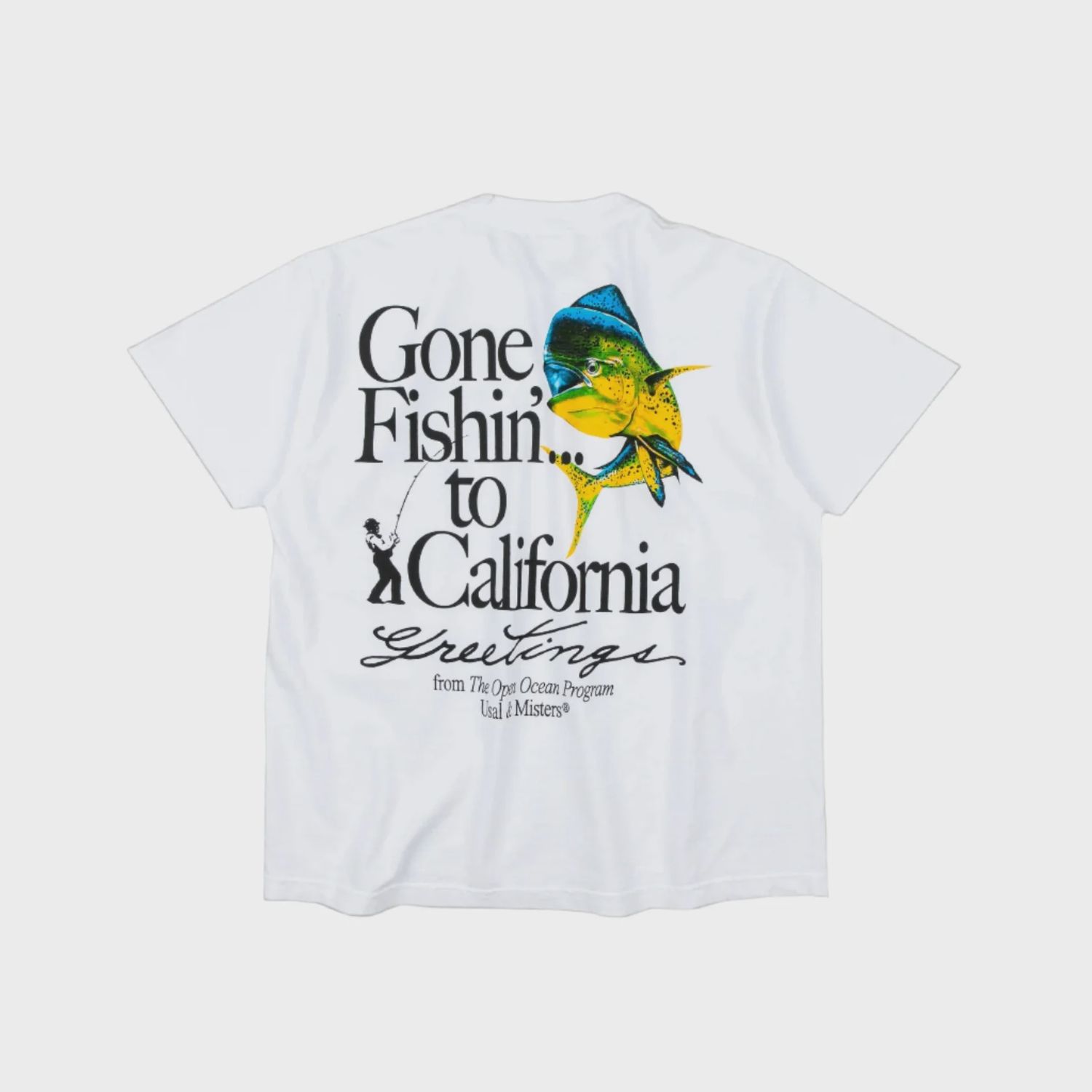 U &amp; M Gone Fishing, Color: White, Size: Medium