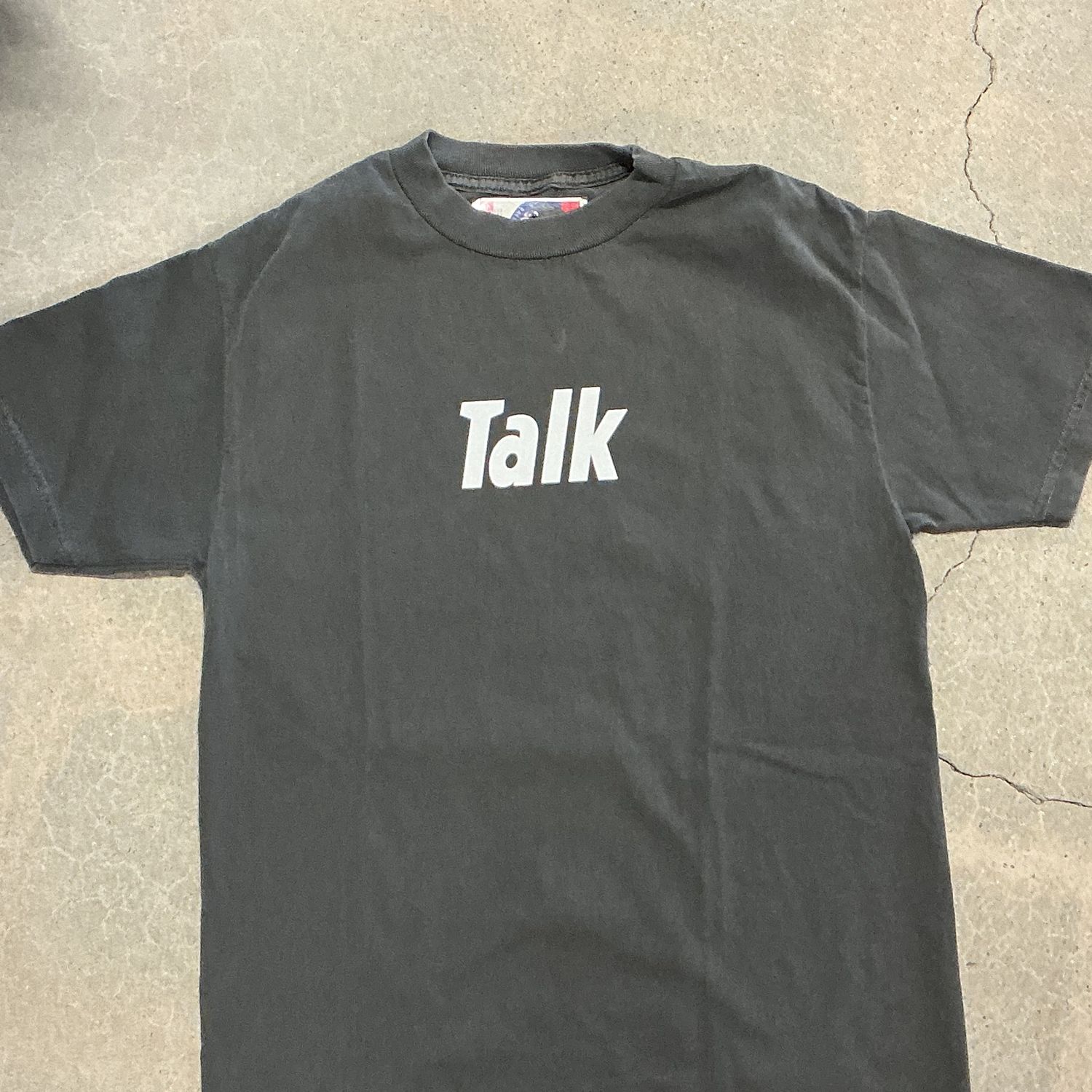 Talk Wordmark T-Shirt, Color: OD BLACK, Size: SMALL