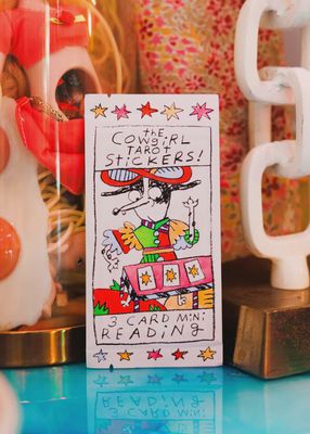 cowgirl tarot sticker pack