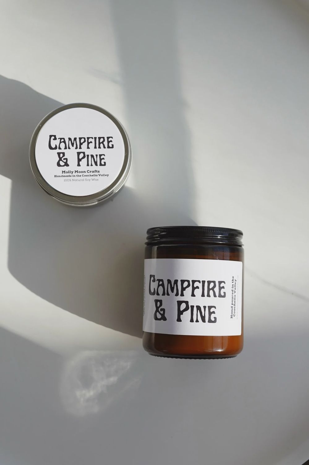 9 oz Amber Jar Campfire &amp; Pine