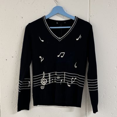 vintage music lover sweater
