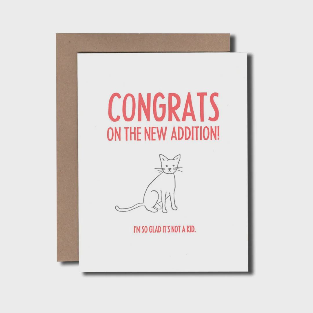 Congrats on the New Addition-PLP Greeting Card