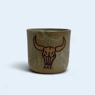 Cow Skull Tumbler