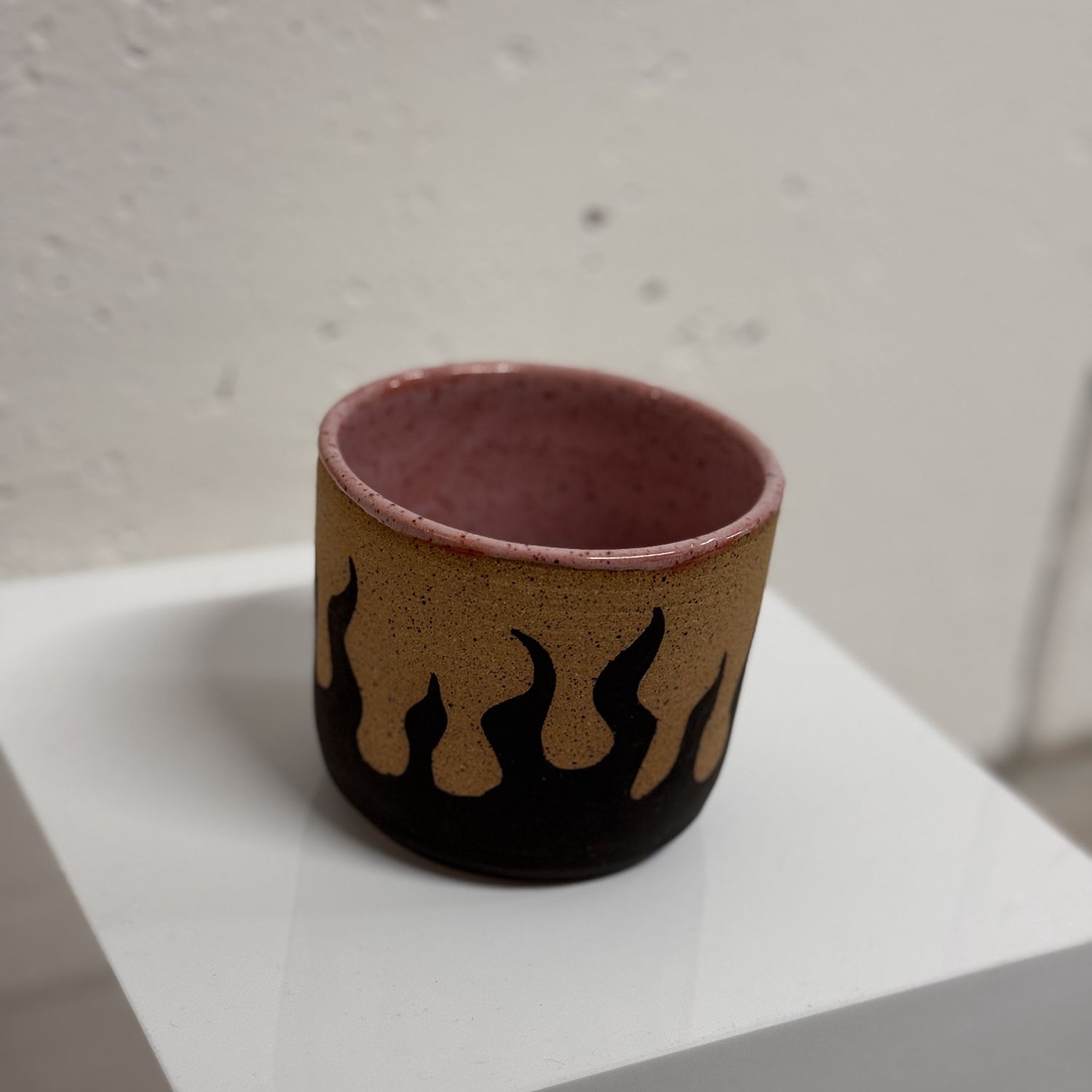 Flame Tumbler, Color: Speckled Pink