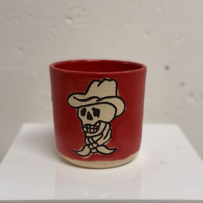 Cowboy Skull Tumbler