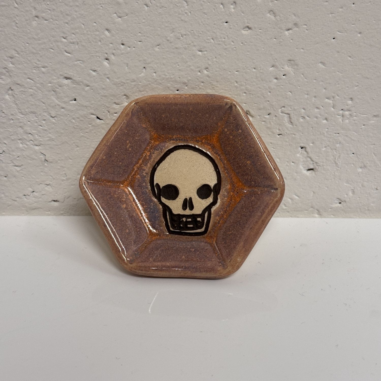 Skull Plate Hexagon Mini, Color: Desert Sunset