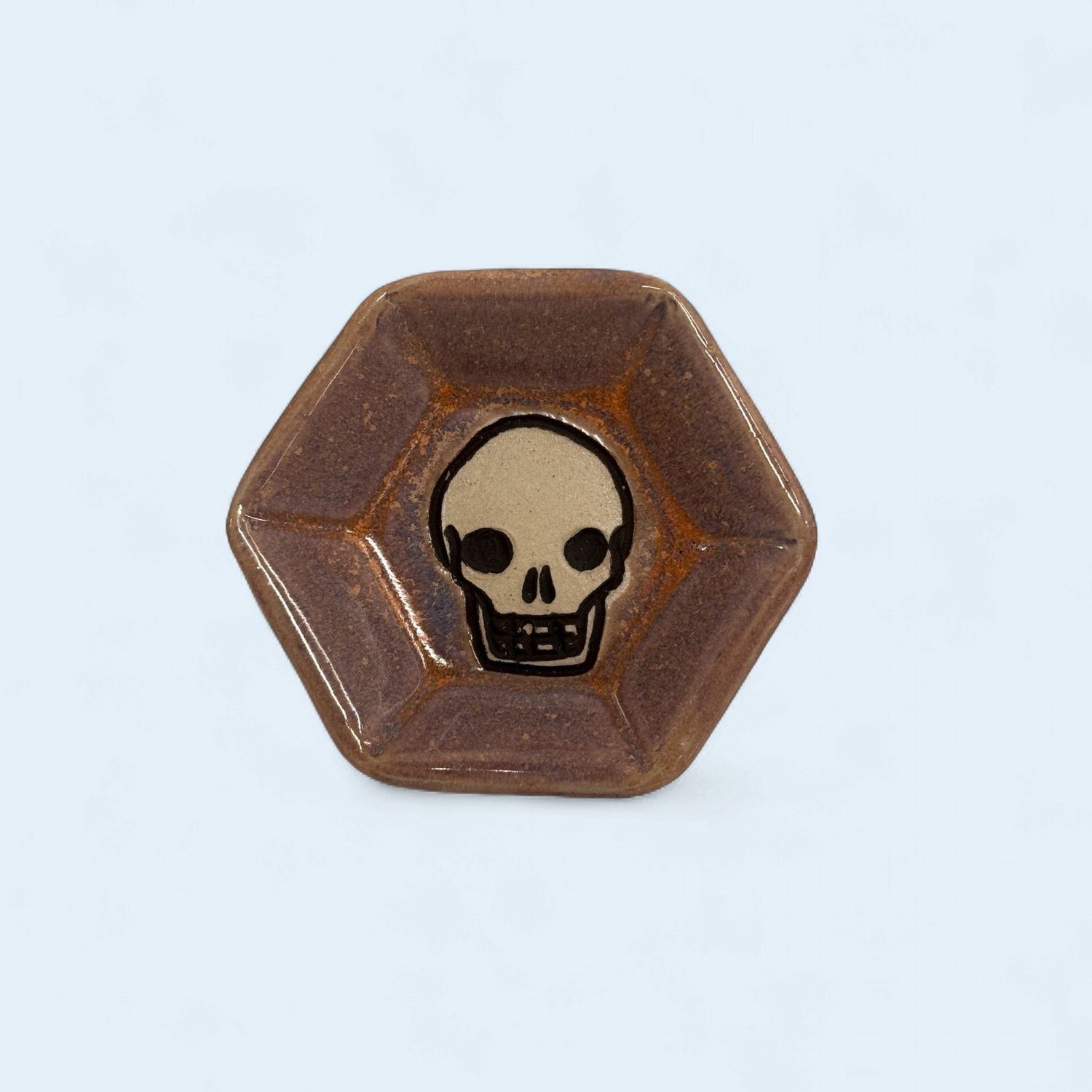Skull Plate Hexagon Mini, Color: Desert Sunset