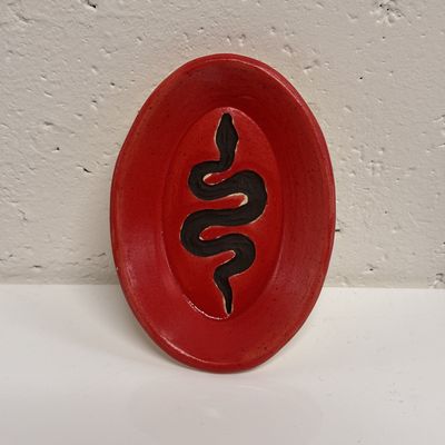 Snake Plate Oval Mini