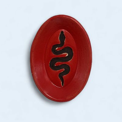 Snake Plate Oval Mini