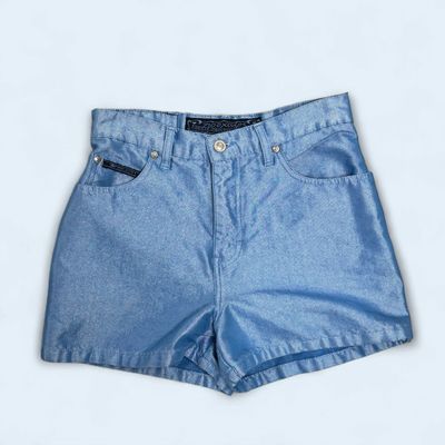 90s electric blue hot shorts