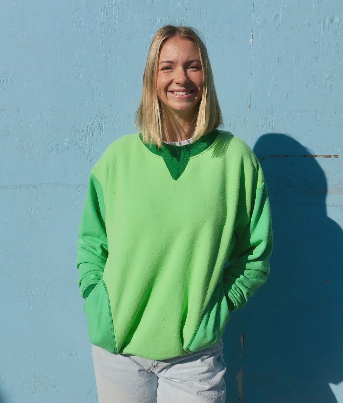 50 Shades of Green Pocket Sweatshirt
