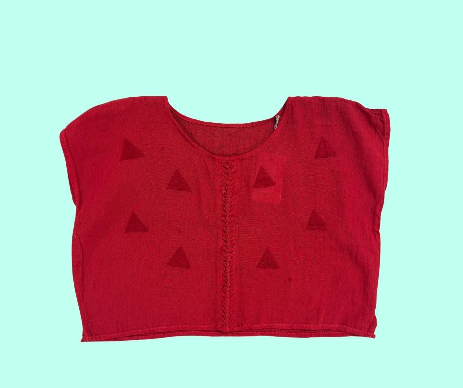 Blusa Triángulo, Color: Red