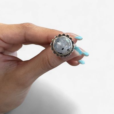 A115 Moonstone and Tourmaline