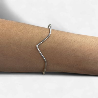 A181 Sterling Silver Crown Cuff