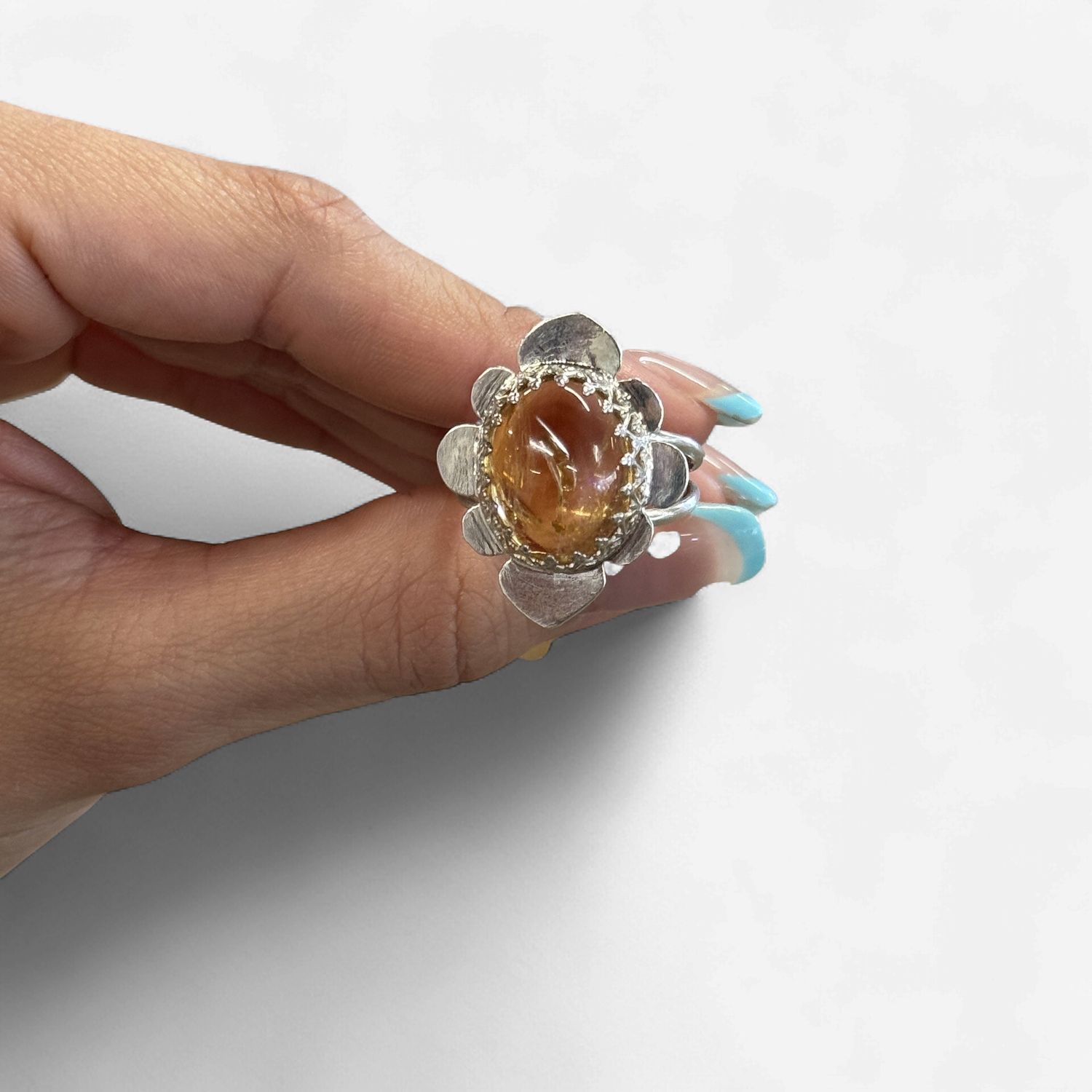 A192 Citrine Oval Ring