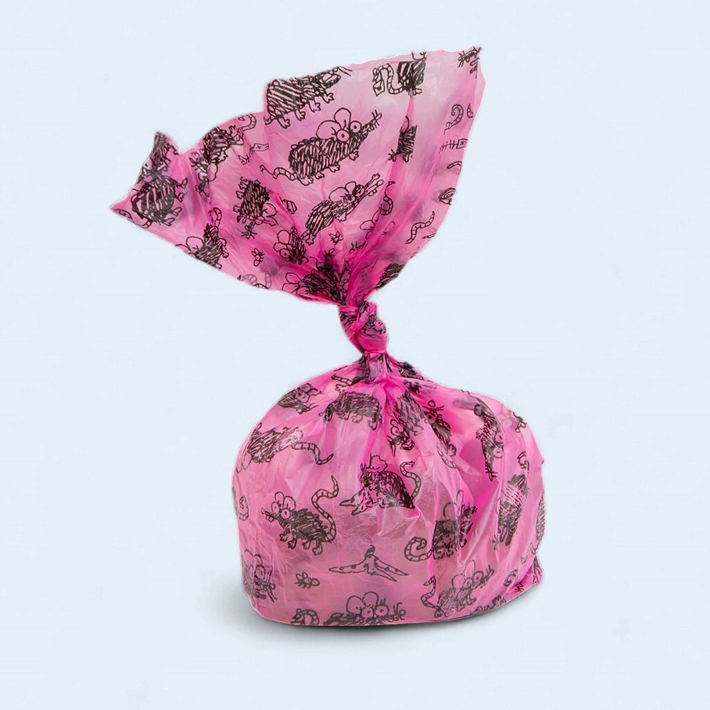 pink poop bags