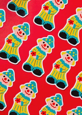 Flower the Clown Stickers