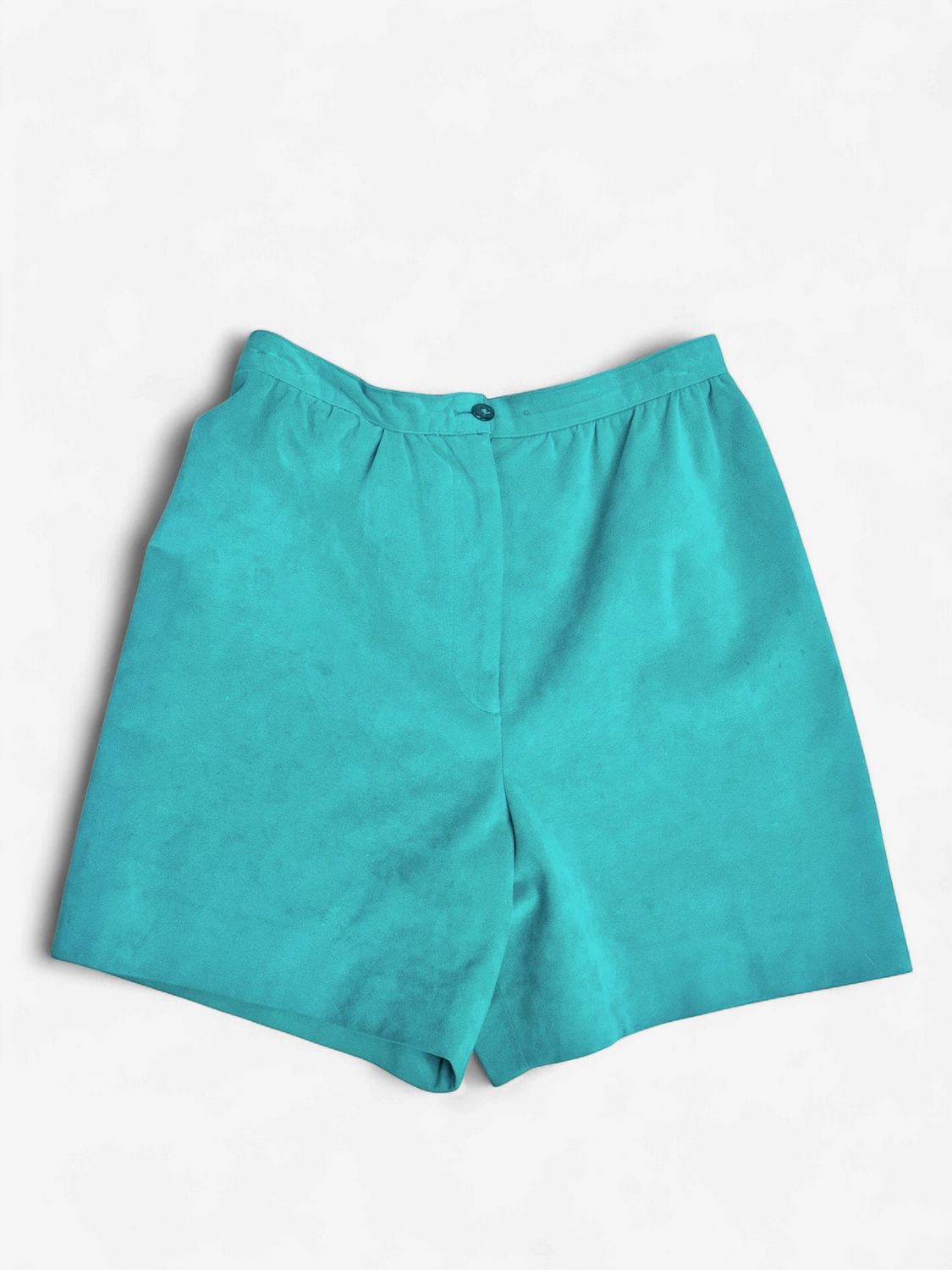 Suede Green Vintage Shorts