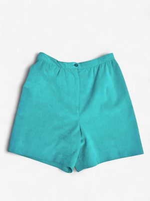 Suede Green Vintage Shorts