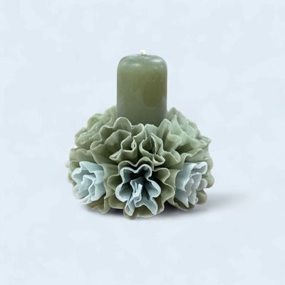 Handmade Floral Candle
