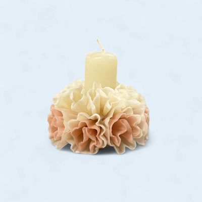 Handmade Floral Candle