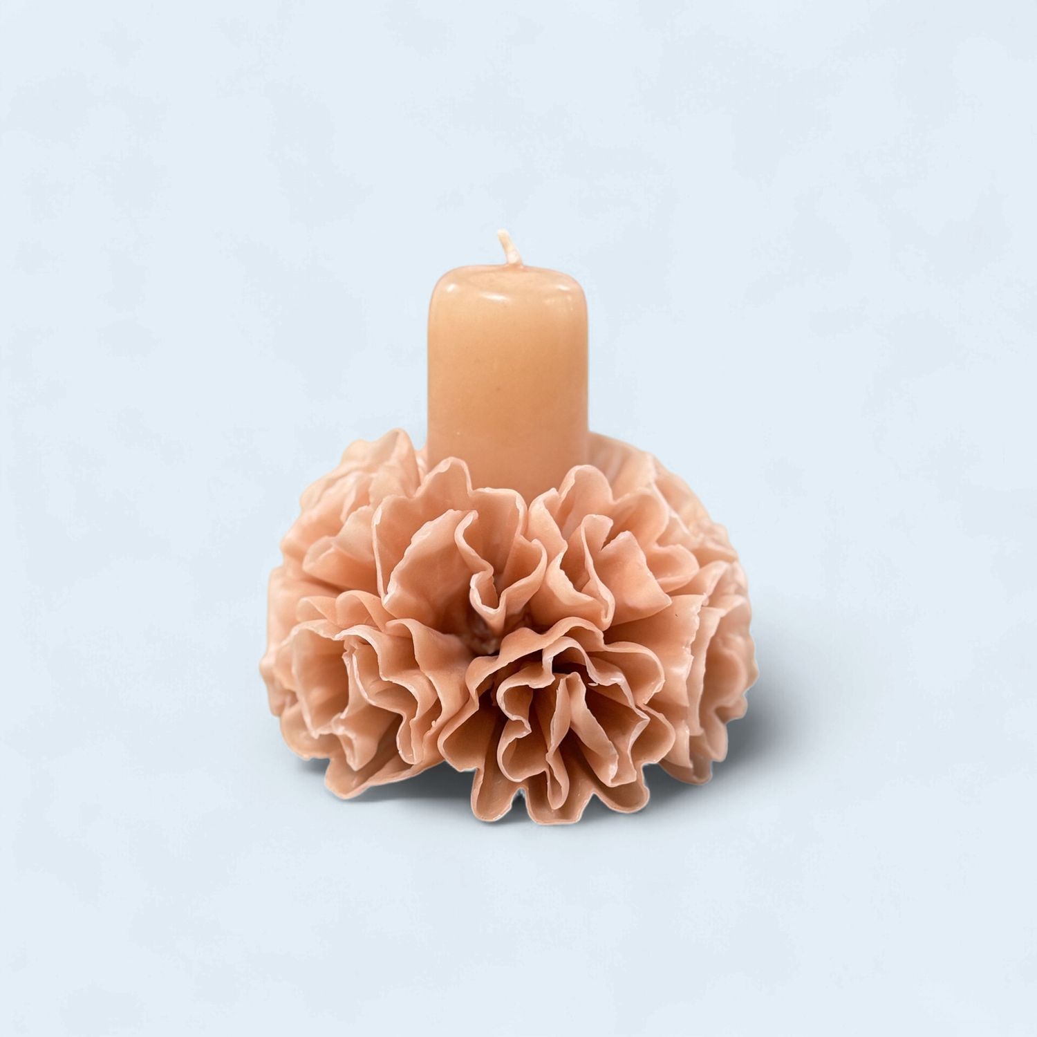 Handmade Floral Candle, Color: Soft pink (#1)