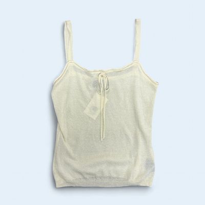 vtg cream carole little tank