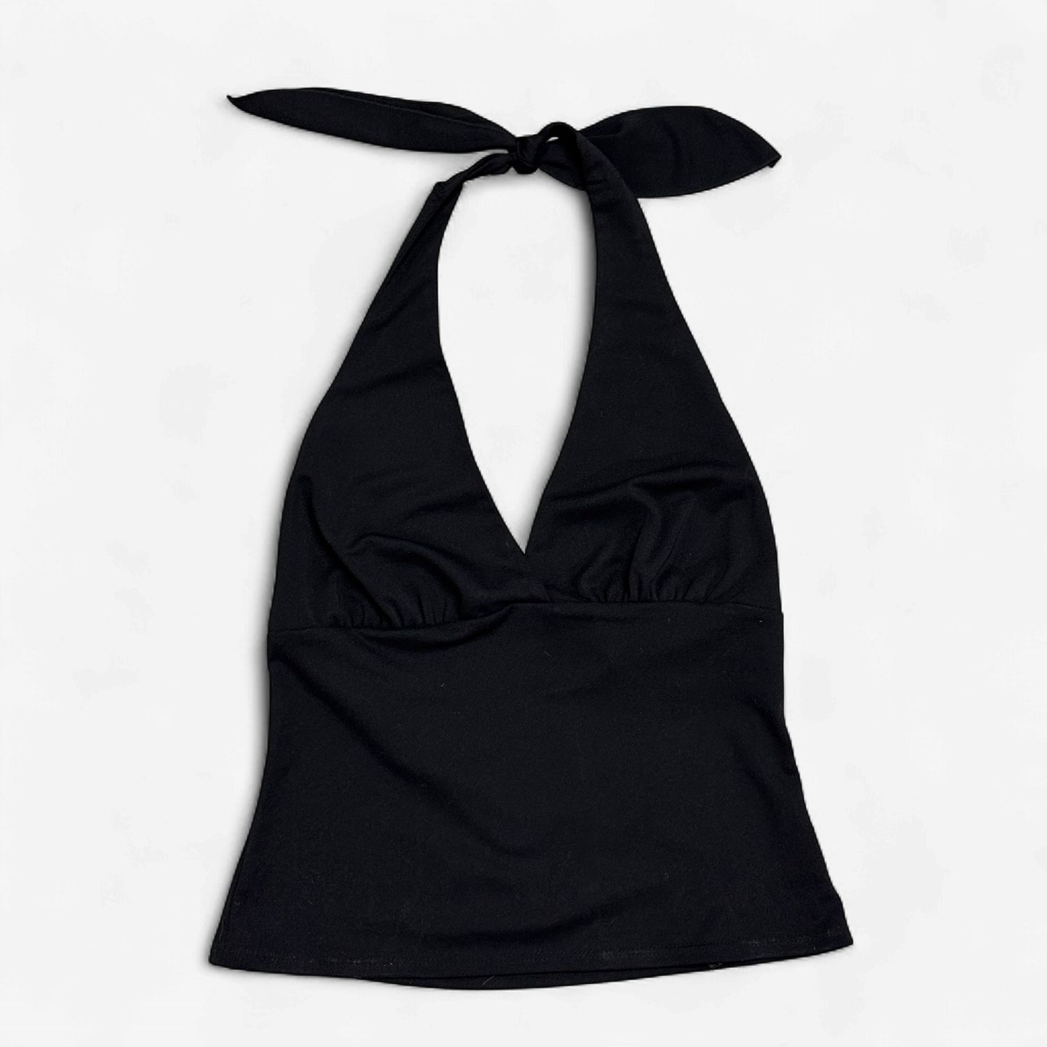 175 Bisou - Black Halter Top