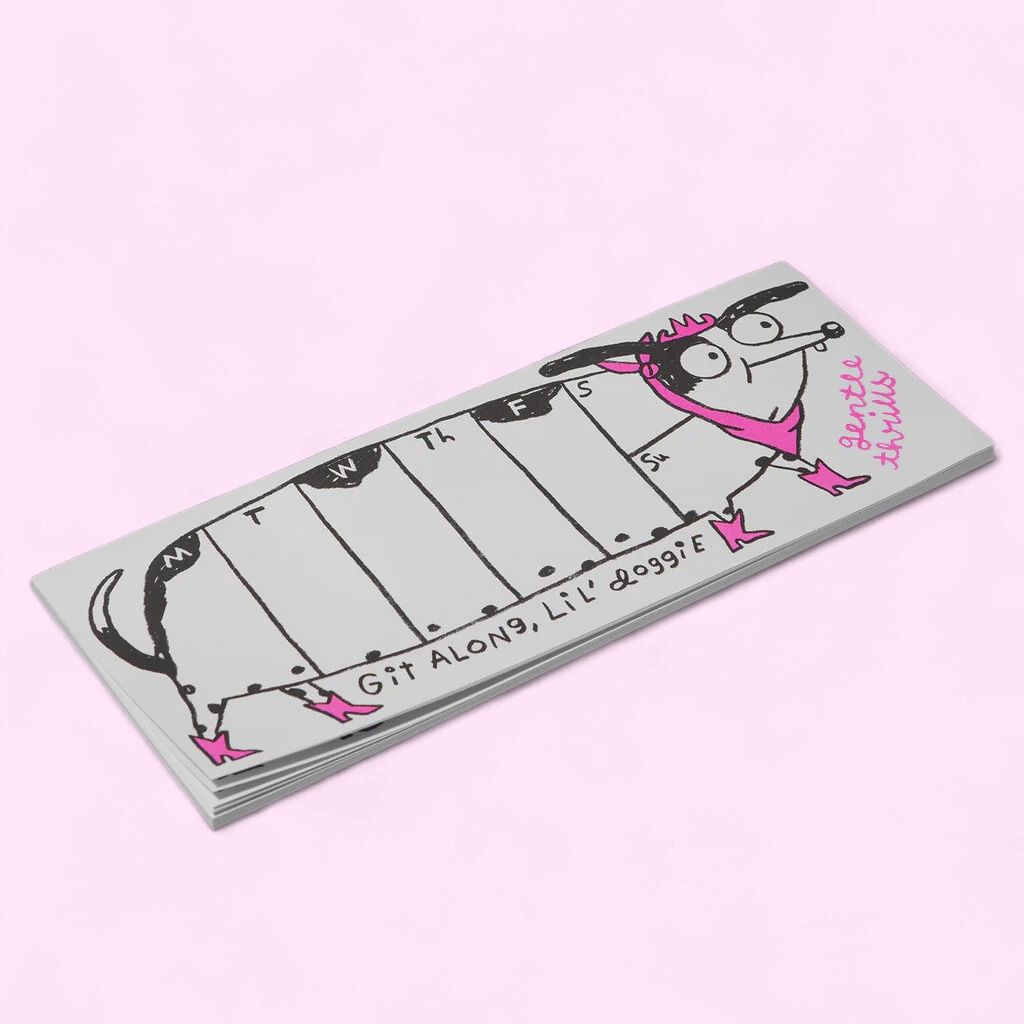 git along doggie weekly desk pad