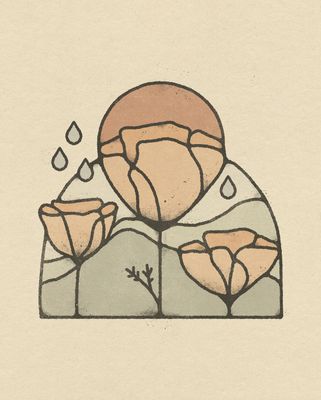 California Poppies Art Print