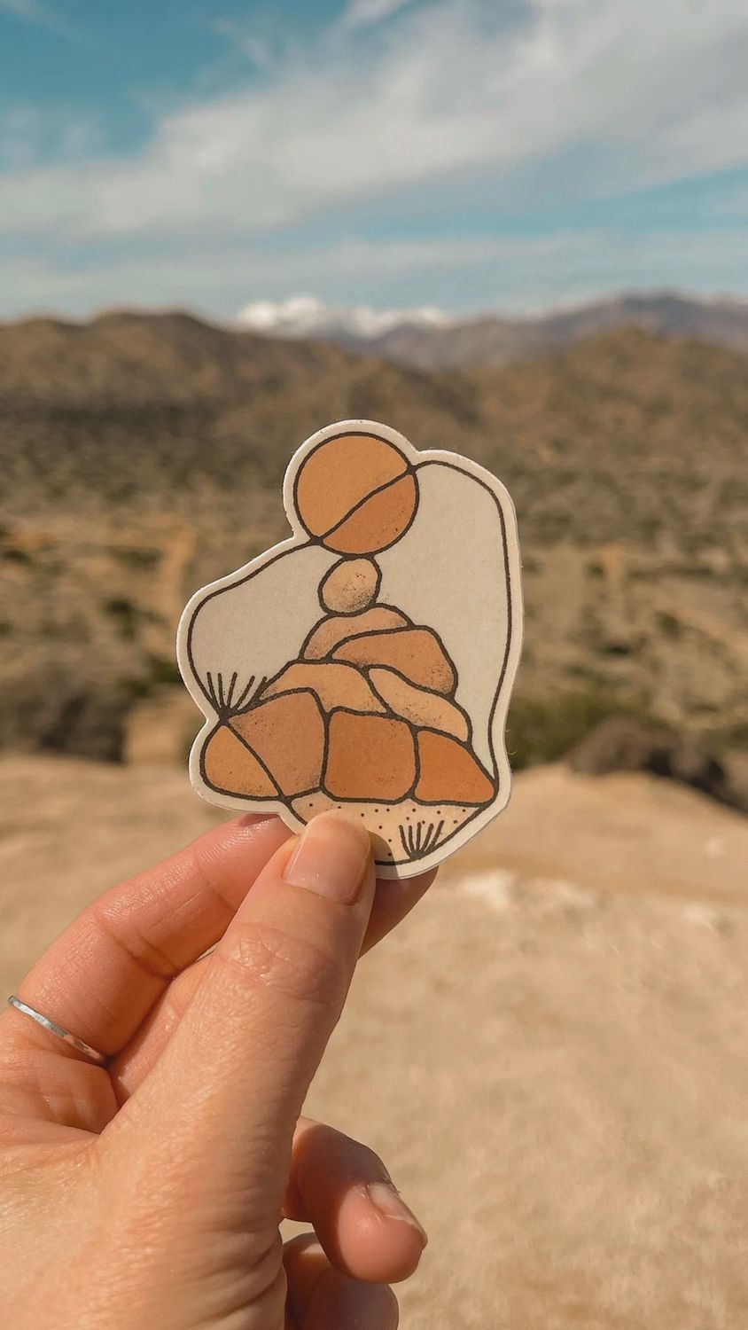 Joshua Tree Boulders Sticker