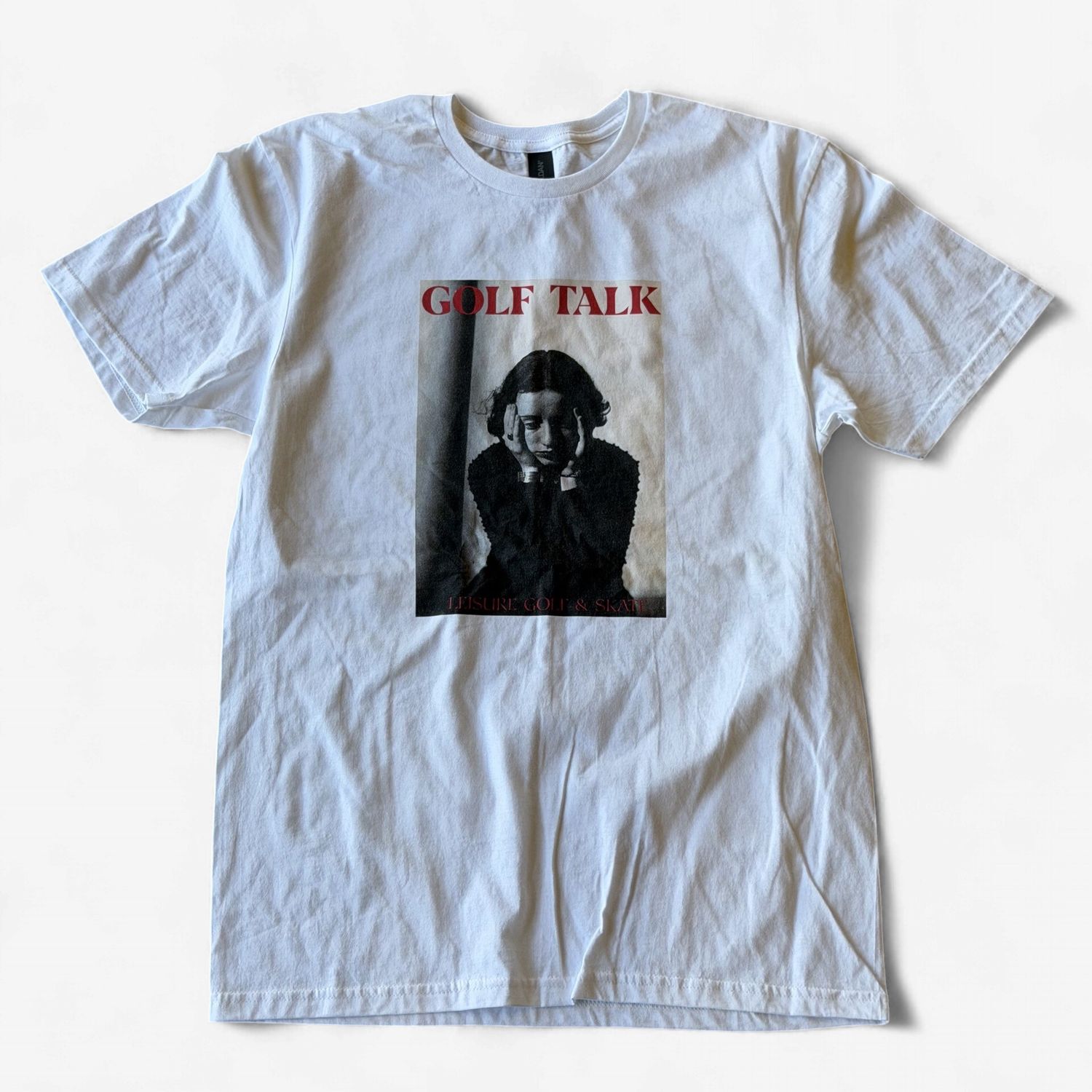 Golf Talk Tee - White