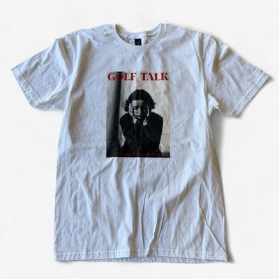 Golf Talk Tee - White
