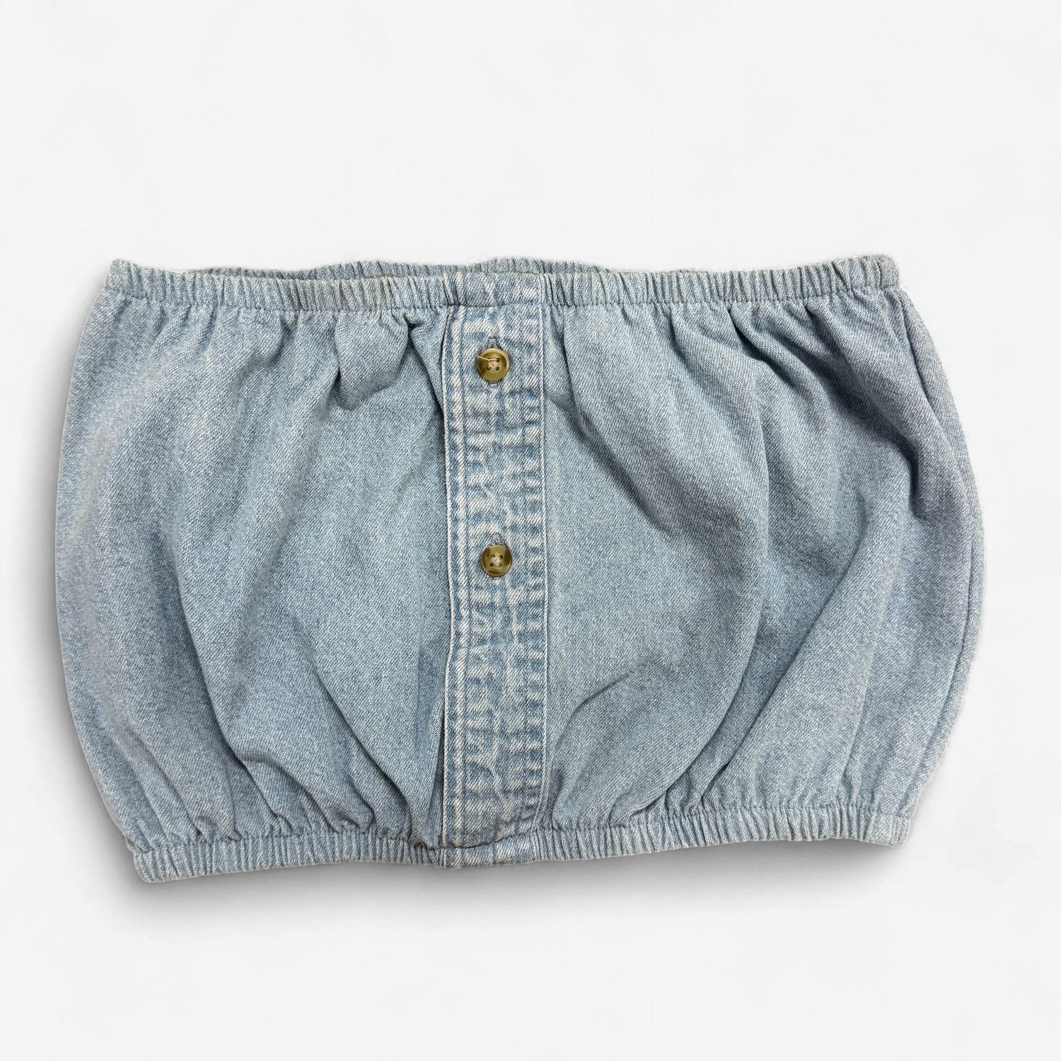 Recrafted Denim Tube Top