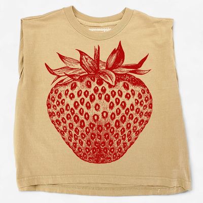 Strawberry Maisie Heavyweight Muscle Tee