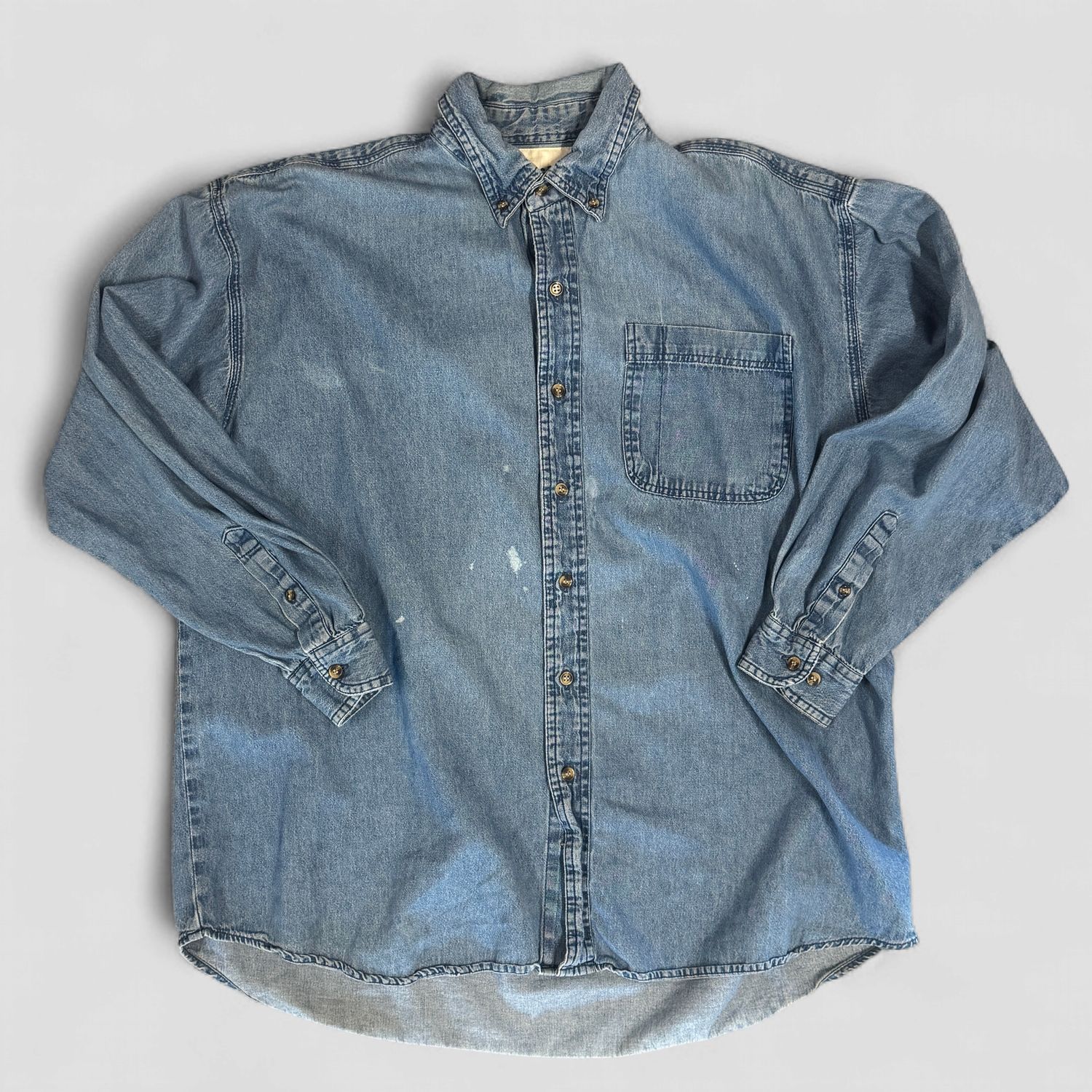 Star Denim Button Down