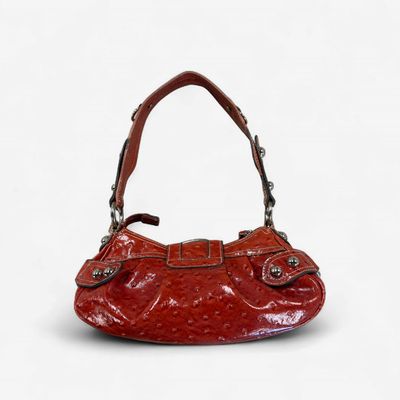 510 Rare Guess Patent Leather Red Bag