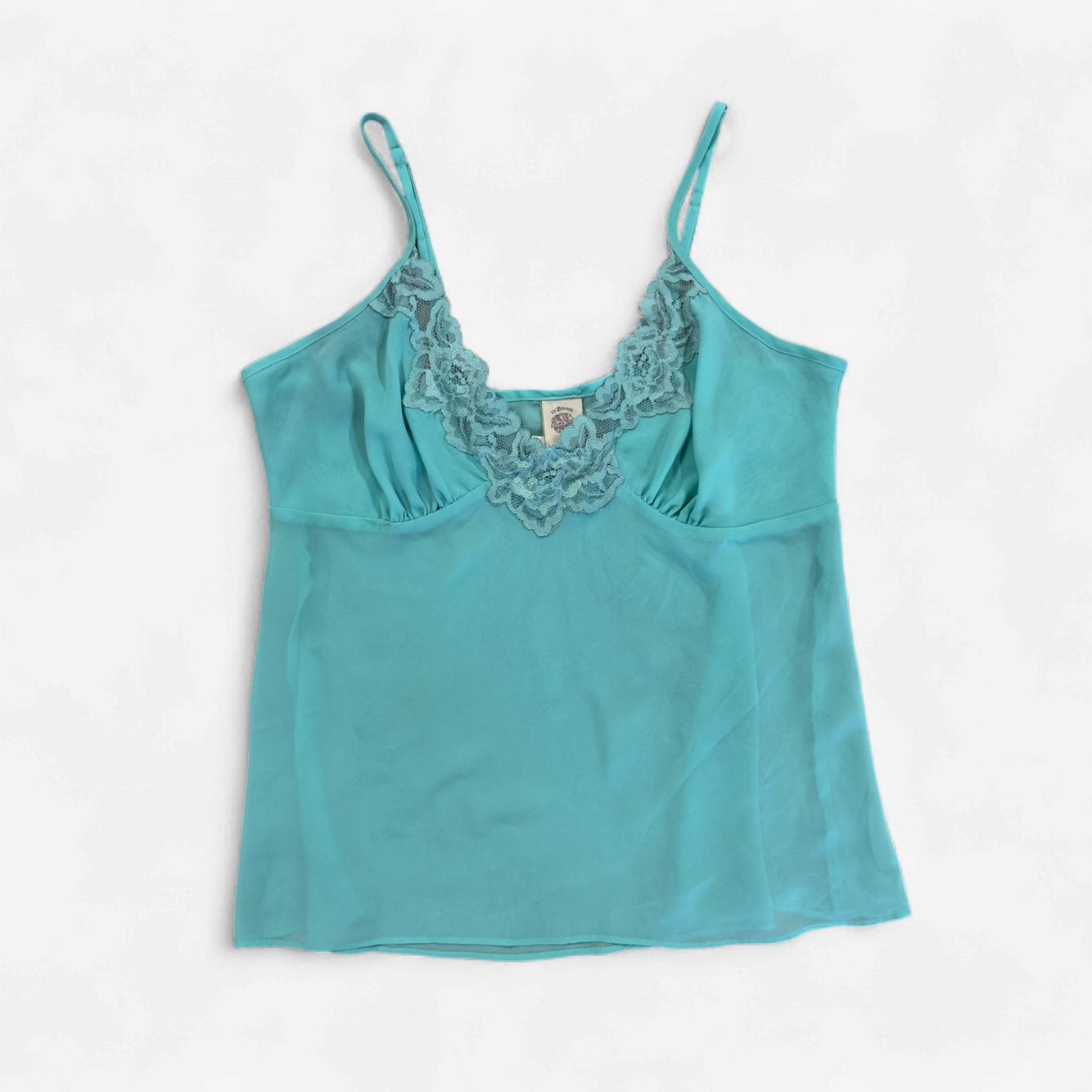636 In Bloom Mint Green Lace Cami Top
