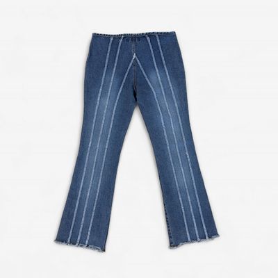 68 Zana-di Denim Shredded Lines Jeans