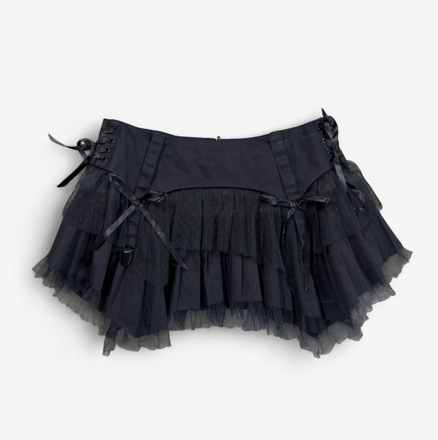 111 Hell Bunny black lace asymmetrical skirt