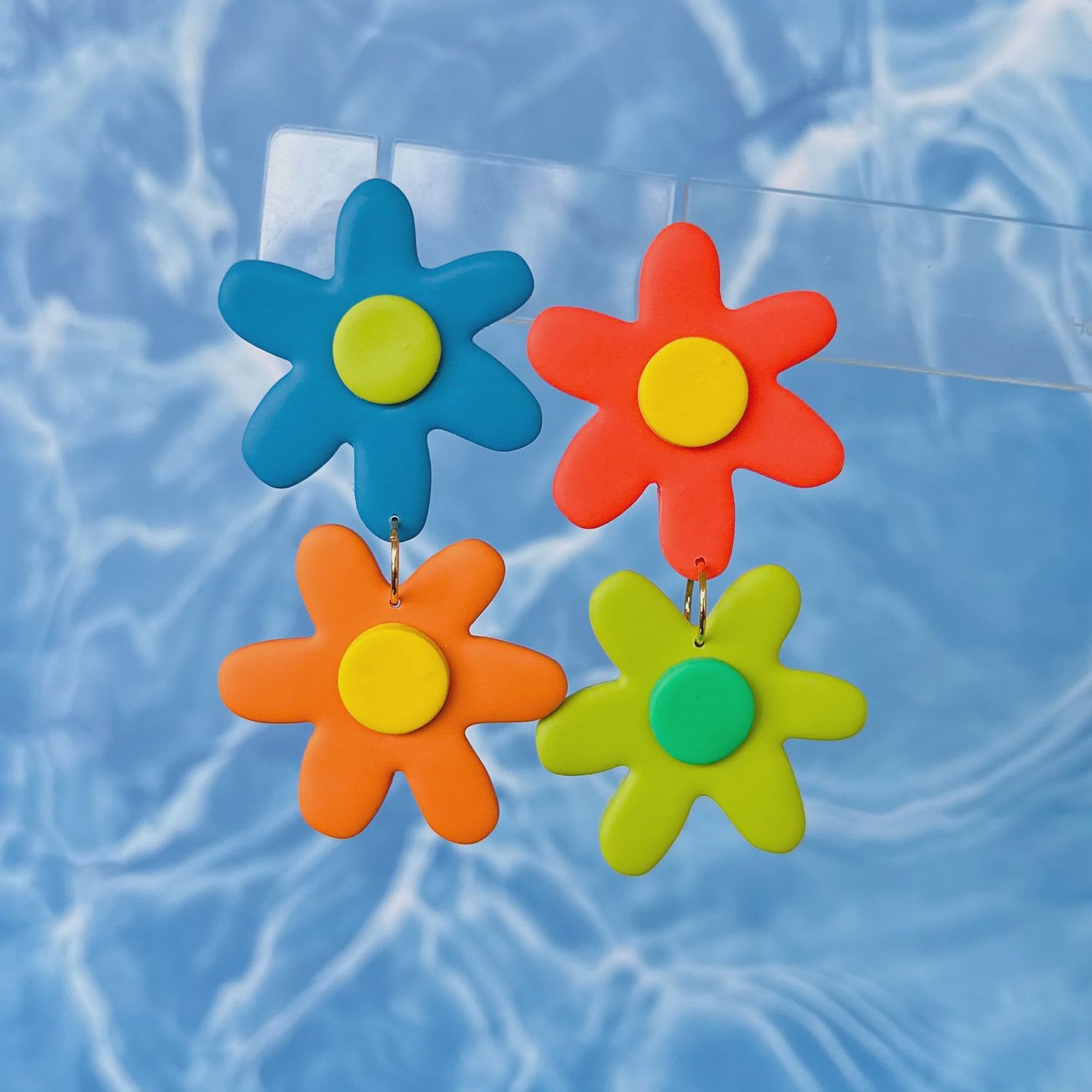 Double Flower Earrings