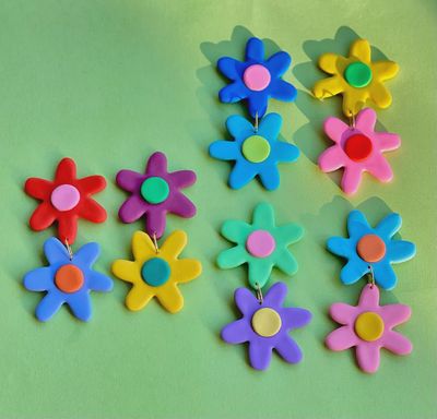 Double Flower Earrings