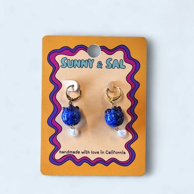 Pearl Bead Hoops