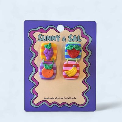 Quad Fruit Earrings