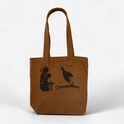 pioneertown denim tote