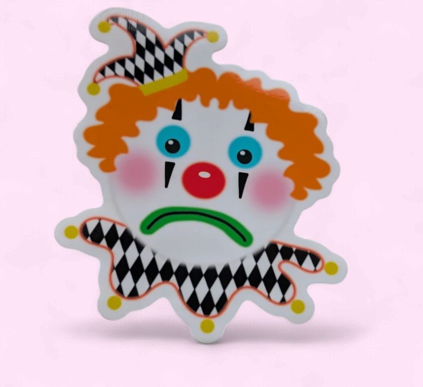 Harlequin Clown Sticker