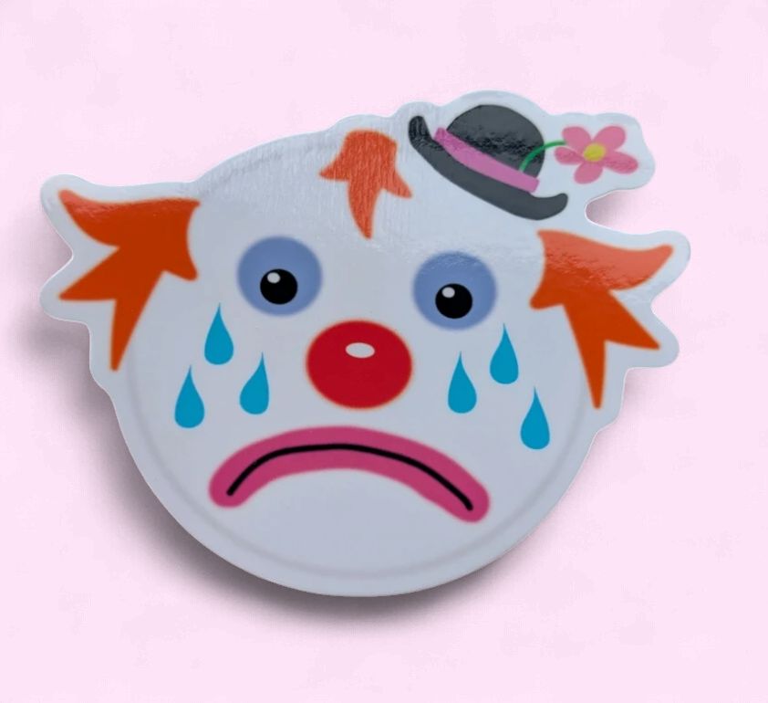 Sad Clown Sticker