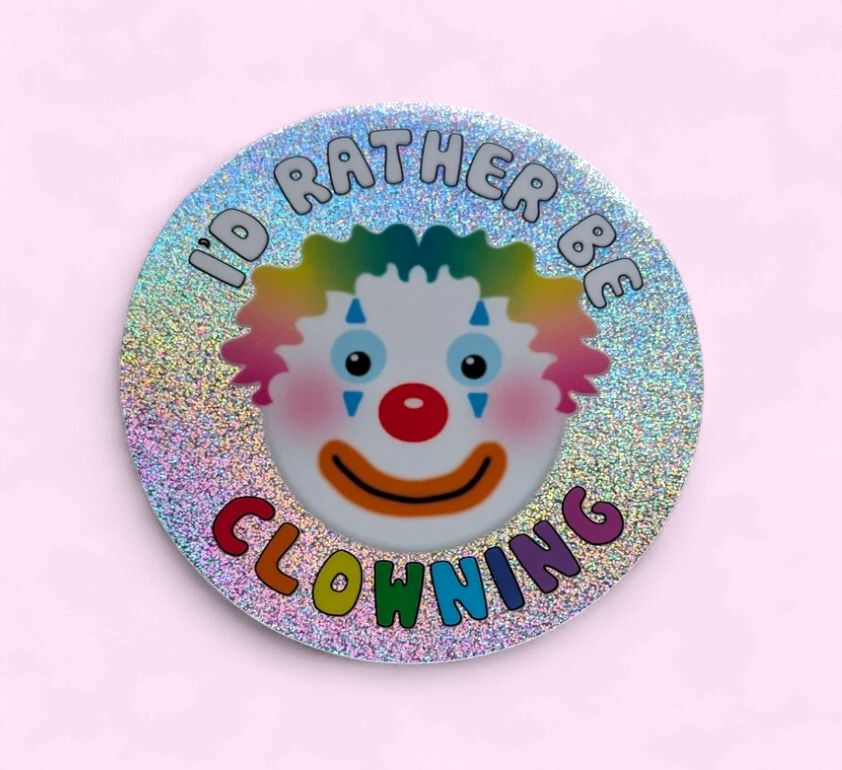 Clowning Sticker