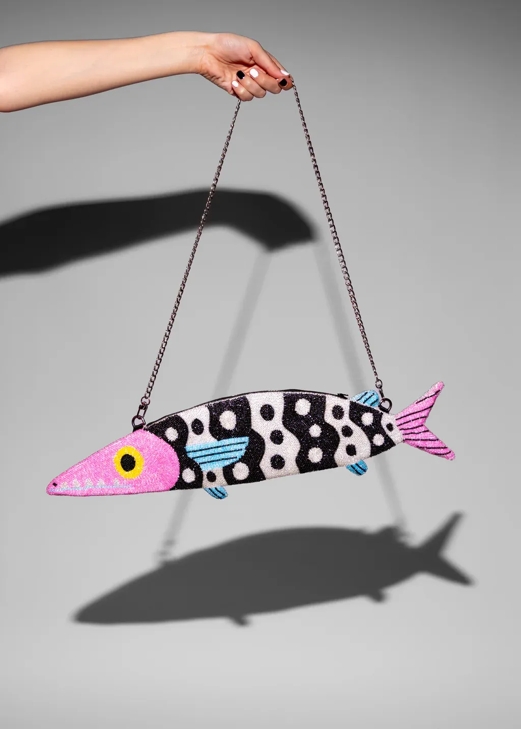 fish baguette purse