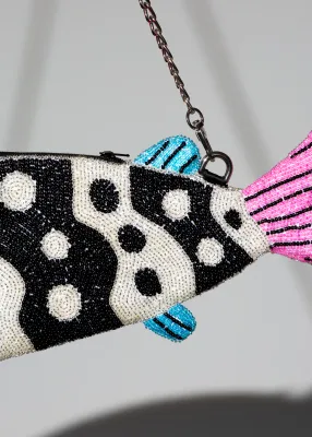 fish baguette purse